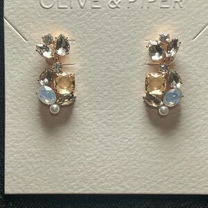 Olive & Piper Gold and Silver Crystal Earrings